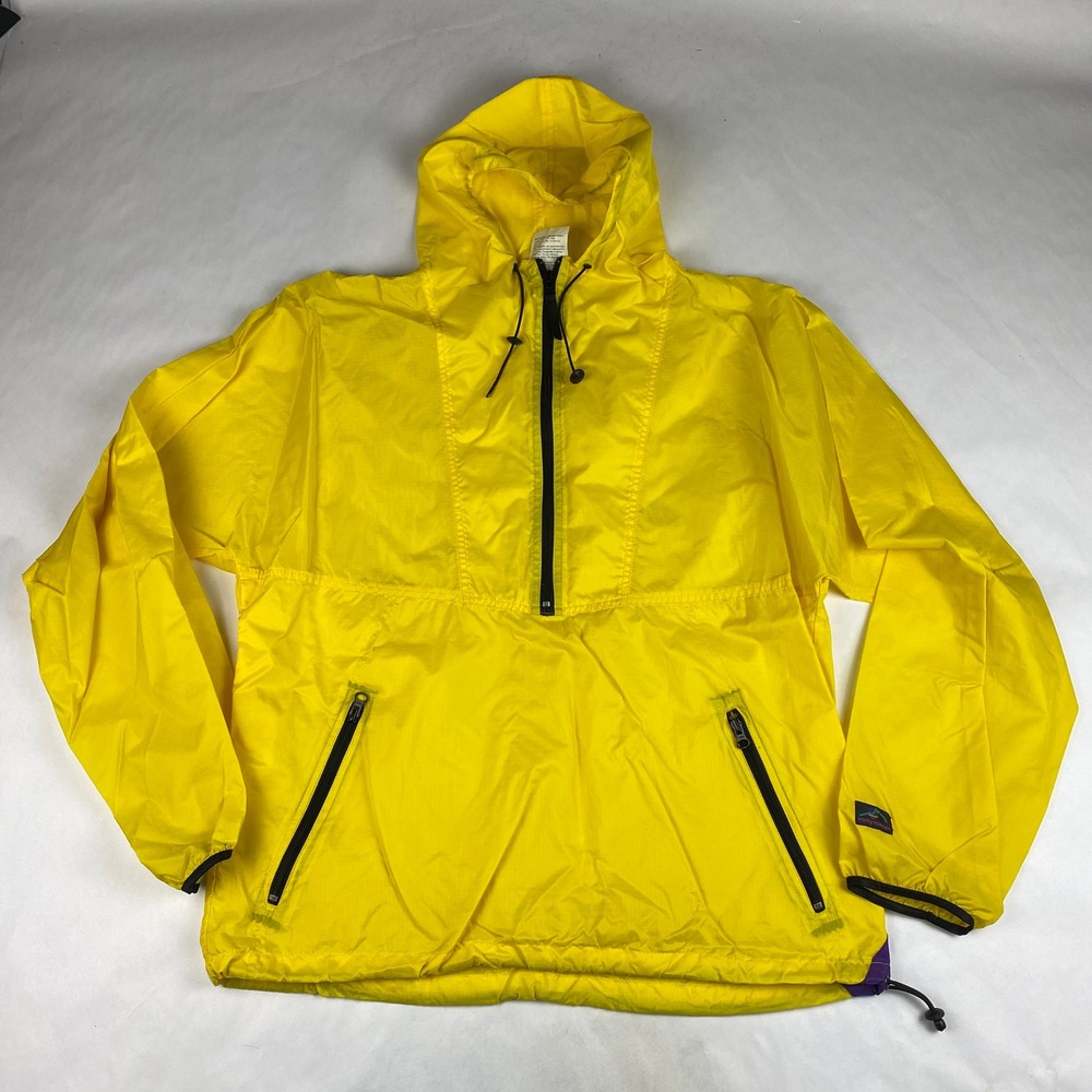 Vintage Helly Hansen Jacket Size Medium Outer Shell Windbreaker Yellow